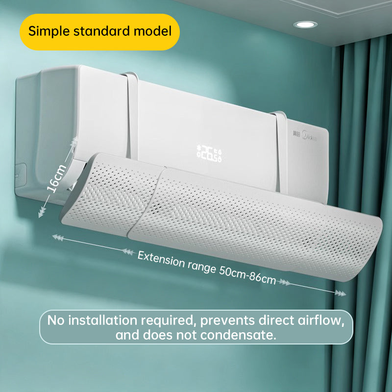 AC Wind Deflector – Adjustable Air Conditioner Diffuser to Stop Cold Air Blowing Directly on You