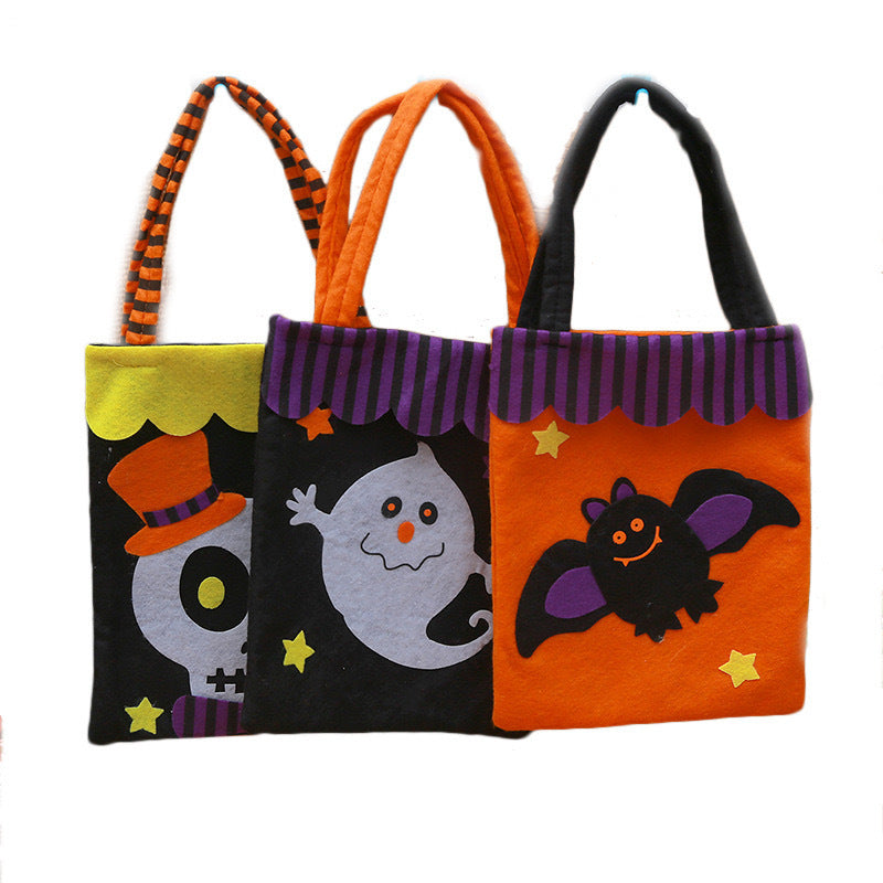 Halloween Non-Woven Handheld Bag Candy Bag Halloween Pumpkin Bag Decoration Prop Gift Bag Halloween Gift