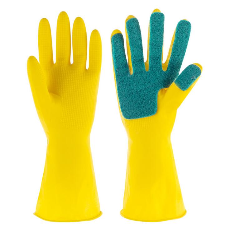 2PCS Multifunction Silicone Cleaning Gloves Magic Silicone Dish Washing Gloves For Kitchen Household Silicone Dishwashing Gloves