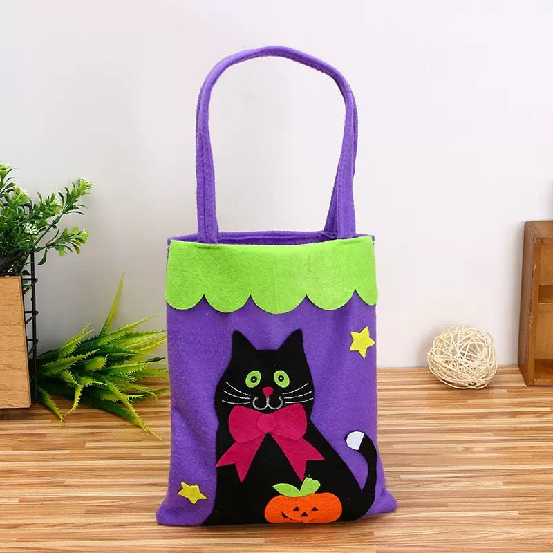 Halloween Non-Woven Handheld Bag Candy Bag Halloween Pumpkin Bag Decoration Prop Gift Bag Halloween Gift