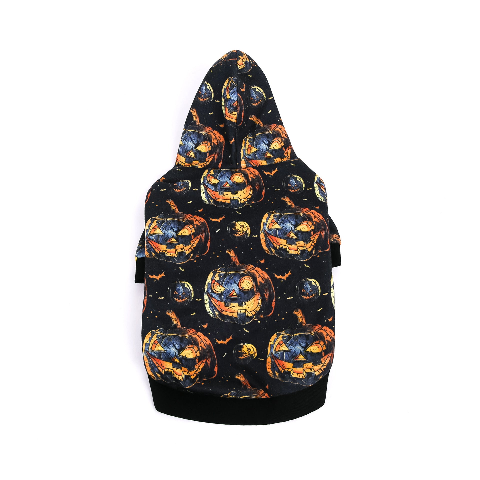 Halloween Pumpkin Wizard Hoodie for Dogs and Cats, Pet Costume for Halloween Party
