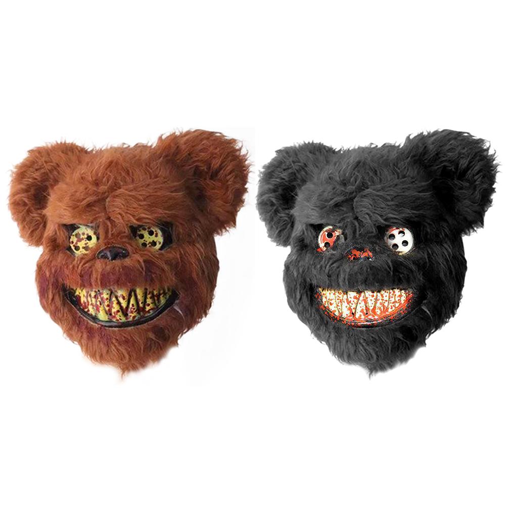 Nieuwe Bloody Teddybeer Masker Maskerade Enge Pluche Masker Halloween Prestaties Props Mode Halloween Levert